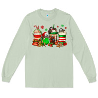Matcha christmas sloth coffee cups Long Sleeve Tee - Jasminsmagicworld