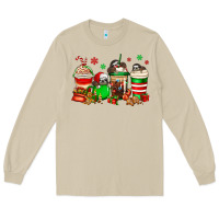 Mushroom christmas sloth coffee cups Long Sleeve Tee - Jasminsmagicworld