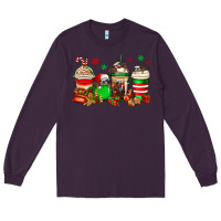 Plum christmas sloth coffee cups Long Sleeve Tee - Jasminsmagicworld