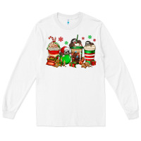 White christmas sloth coffee cups Long Sleeve Tee - Jasminsmagicworld