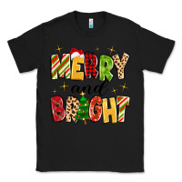 Black merry and bright Classic Tee - MaliasSmallBusiness