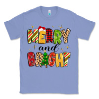 Colony Blue merry and bright Classic Tee - MaliasSmallBusiness