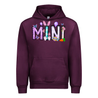 Mauve Wine easter day mini Urban Hoodie - CowhideDigitalArt