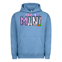 Pigment Pebble Blue easter day mini Urban Hoodie - CowhideDigitalArt