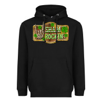 Black Shamrockin' St. Patrick's Day Heavyweight Hoodie - OliviaCreatesArt