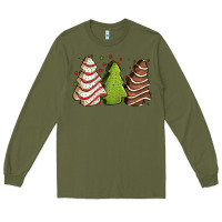 Army Green Christmas cakes Long Sleeve Tee - Jasminsmagicworld