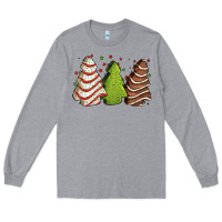 Heather Grey Christmas cakes Long Sleeve Tee - Jasminsmagicworld