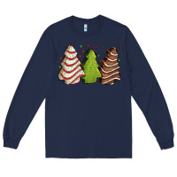 Navy Christmas cakes Long Sleeve Tee - Jasminsmagicworld