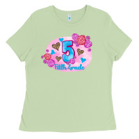 Matcha back to school flowers fifth grade 3200x2400 Ladies Tee - AdoDesignShop