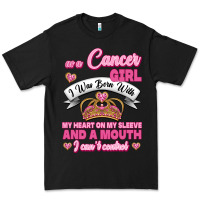 Black As A Cancer Girl I Was Born With My Heart On My Sleeve And A Mouth Premium Tee - Jasminsmagicworld
