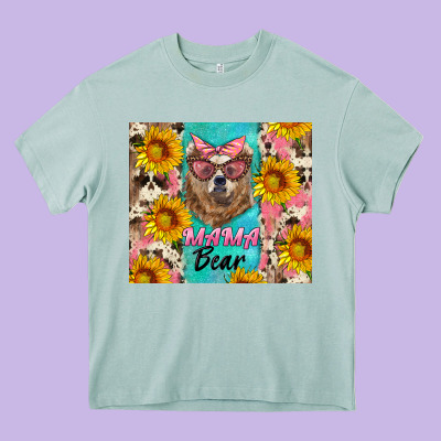 Mama Bear Heavy Core Tee Designed By Artiststas