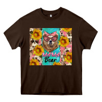 Chocolate Brown mama bear Heavy Core Tee - Artiststas