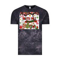 Cloud Black North Pole Hot Chocolate christmas Vintage Tee - MaliasSmallBusiness