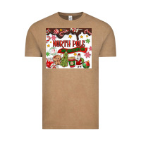 Vintage Coffee North Pole Hot Chocolate christmas Vintage Tee - MaliasSmallBusiness