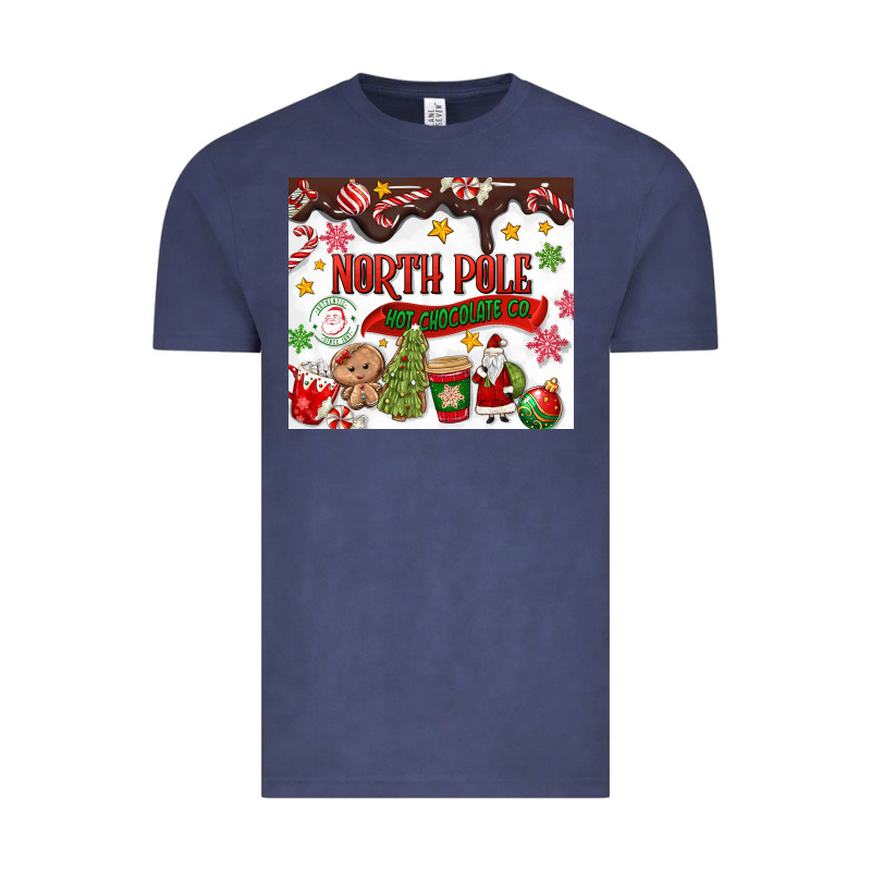 North Pole Hot Chocolate Christmas Vintage Tee by MaliasSmallBusiness | Teevron