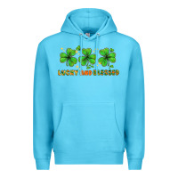 Ocean Blue St. Patrick's Day lucky and blessed Premium Hoodie - HowdyJamesFarm