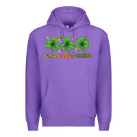 Purple St. Patrick's Day lucky and blessed Premium Hoodie - HowdyJamesFarm