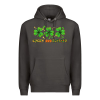 Smoke St. Patrick's Day lucky and blessed Premium Hoodie - HowdyJamesFarm