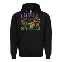 Black laissez les bons temps rouler Zipper Hoodie - CowGirlArtShop