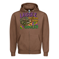Chestnut laissez les bons temps rouler Zipper Hoodie - CowGirlArtShop