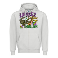 Dove Grey laissez les bons temps rouler Zipper Hoodie - CowGirlArtShop