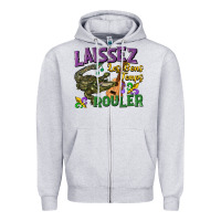 Heather Grey laissez les bons temps rouler Zipper Hoodie - CowGirlArtShop