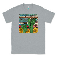 Heather Grey cactus sunflower coaster Classic Tee - JahusDesignShop