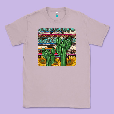 Cactus Sunflower Coaster Classic Tee Designed By Jahusdesignshop