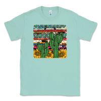 Seafoam cactus sunflower coaster Classic Tee - JahusDesignShop