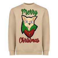 Mushroom Merry Christmas Cat Heavyweight Sweatshirt - Bettercallsaul