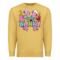 Antique Gold Easter Teacher bunny Premium Sweatshirt - OliviaCreatesArt