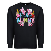 Black Easter Teacher bunny Premium Sweatshirt - OliviaCreatesArt