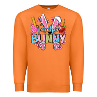 Carrot Easter Teacher bunny Premium Sweatshirt - OliviaCreatesArt