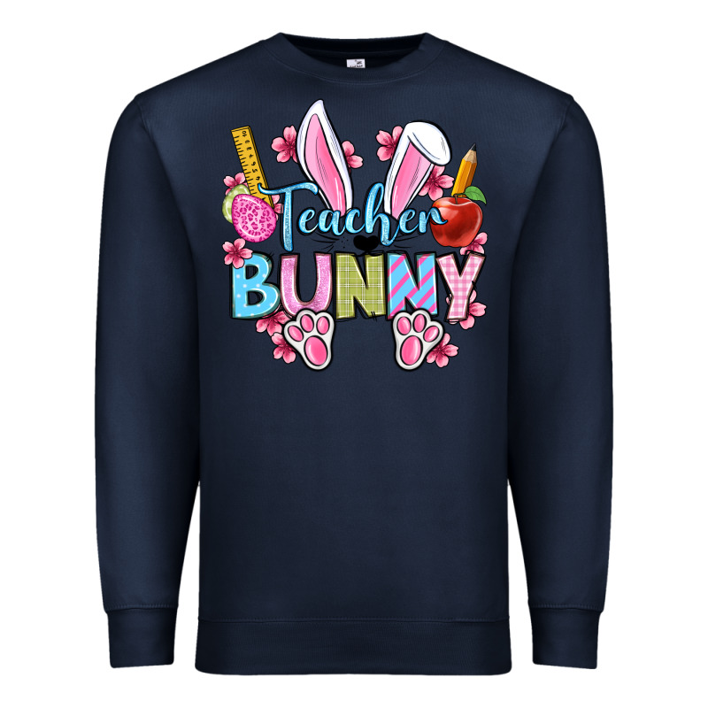 Easter Teacher Bunny Premium Sweatshirt by OliviaCreatesArt | Teevron