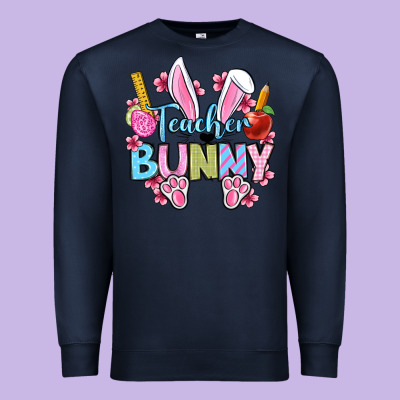 Easter Teacher Bunny Premium Sweatshirt Designed By Oliviacreatesart