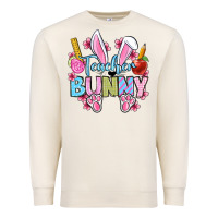 Sandshell Easter Teacher bunny Premium Sweatshirt - OliviaCreatesArt
