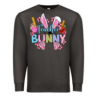 Smoke Easter Teacher bunny Premium Sweatshirt - OliviaCreatesArt