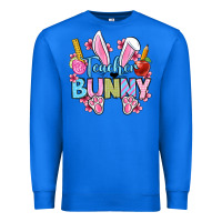 True Royal Easter Teacher bunny Premium Sweatshirt - OliviaCreatesArt
