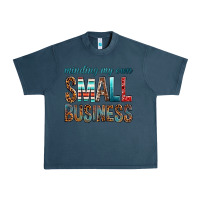 Midnight Navy minding my own small business bbs Urban Heavy Tee - BundleAndBundleShop