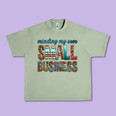 Minding My Own Small Business Bbs Urban Heavy Tee Designed By Bundleandbundleshop