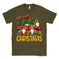 Army Green merry christmas gnomes truck Classic Tee - MaliasSmallBusiness