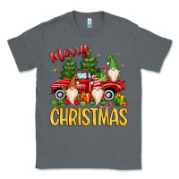 Charcoal Heather merry christmas gnomes truck Classic Tee - MaliasSmallBusiness