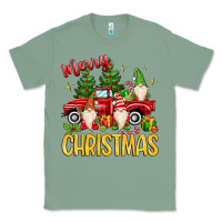 Sage merry christmas gnomes truck Classic Tee - MaliasSmallBusiness