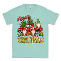Seafoam merry christmas gnomes truck Classic Tee - MaliasSmallBusiness