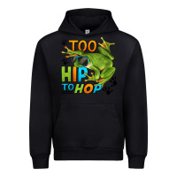 Black too hip to hop frog Urban Hoodie - LillyAllenDesigns