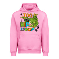 Fuchsia Pink too hip to hop frog Urban Hoodie - LillyAllenDesigns