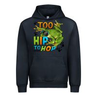 Navy too hip to hop frog Urban Hoodie - LillyAllenDesigns
