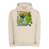 Pigment French Oak too hip to hop frog Urban Hoodie - LillyAllenDesigns