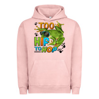 Pigment Salmon too hip to hop frog Urban Hoodie - LillyAllenDesigns