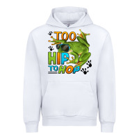 White too hip to hop frog Urban Hoodie - LillyAllenDesigns